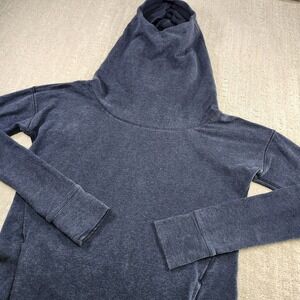 Lululemon Hoodie Women 4 On The Double Pullover Cowl Neck Sweatshirt Gray